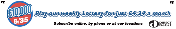 Subscription Direct Debit Lottery