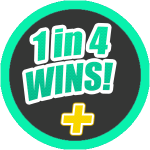 1 in 4 Wins Instant LottoRace Game